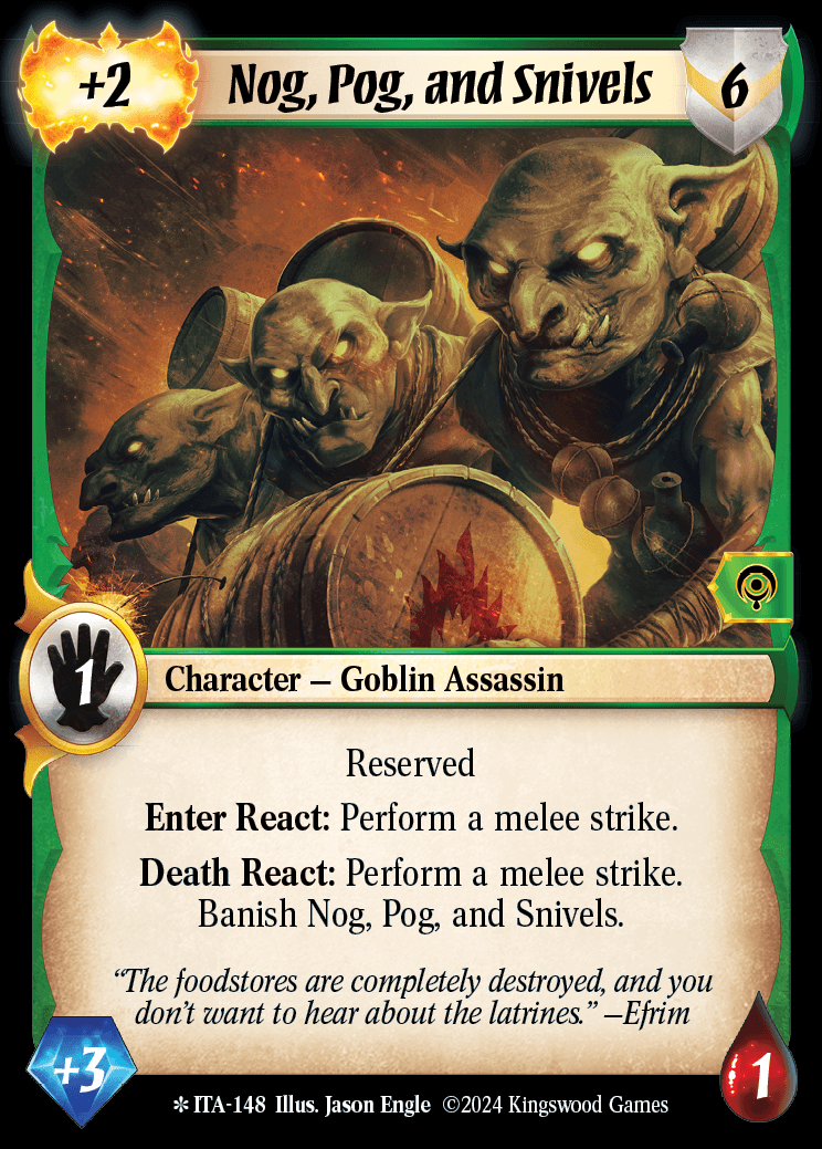 Nog, Pog, and Snivels