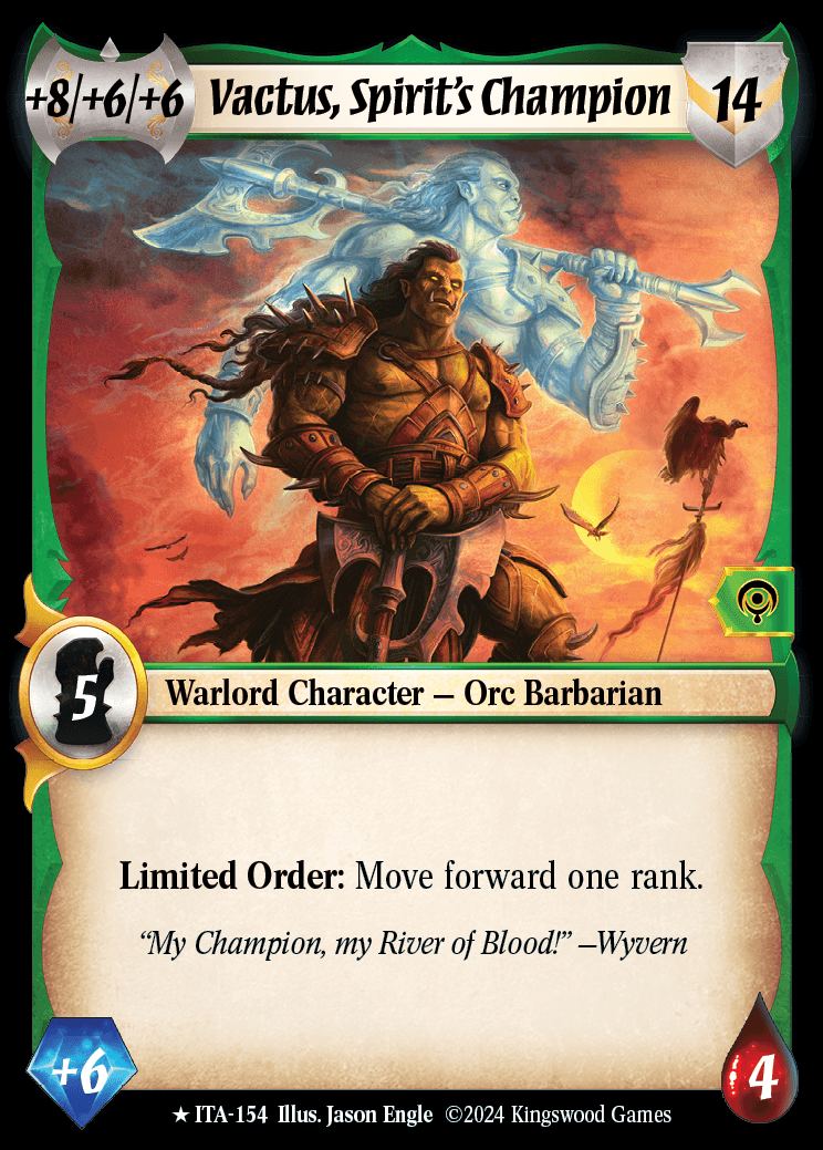 Vactus, Spirit's Champion