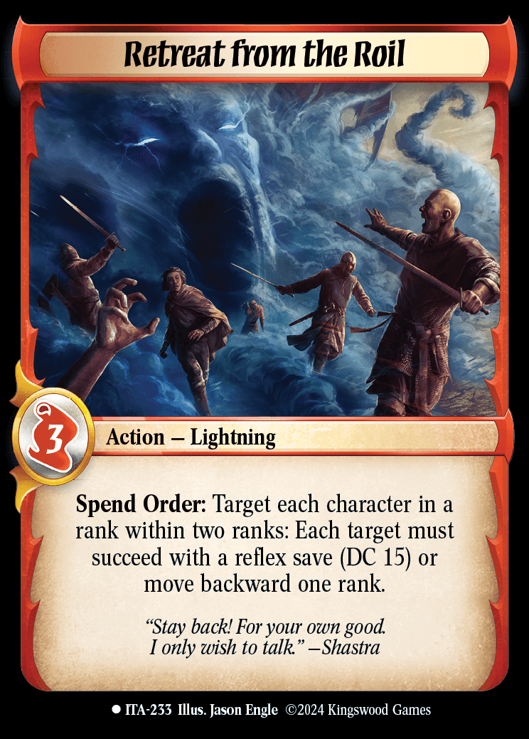 Retreat from the Roil