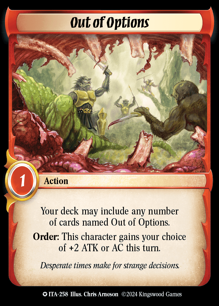 Out of Options