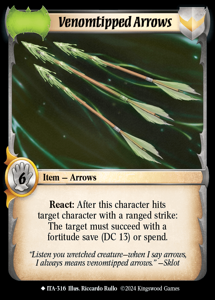 Venomtipped Arrows