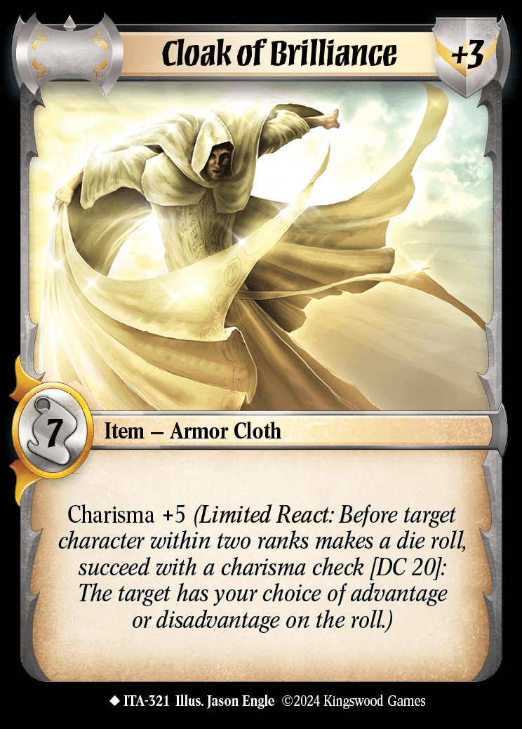 Cloak of Brilliance